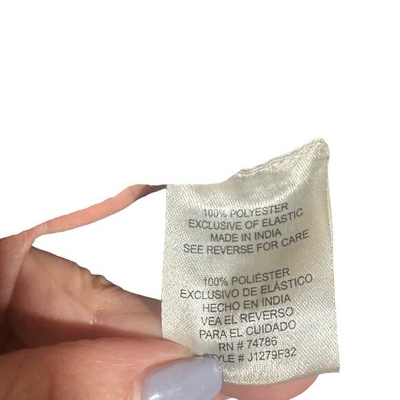 Patrons of Peace Black & White Long Sleeve Puff Sleeve Blouse Women Sz S - Picture 9 of 10